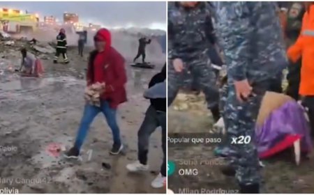 Accidente aéreo en El Alto desata caos tras esparcirse dinero transportado