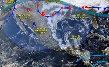 Frente frío 38 y la llegada del 39 intensifican lluvias y vientos en México