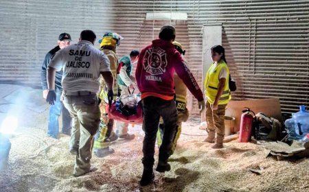 Grave accidente en silo de maíz en Amacueca deja a trabajador con lesiones severas; fue evacuado en helicóptero