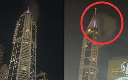 Evacuaciones en Dubai tras interceptación de proyectiles y daños en rascacielos