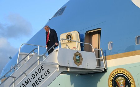 Trump interrumpe agenda en Florida para honrar soldados caídos en conflicto con Irán