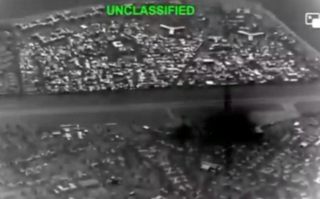 Trump exhibe imágenes de bombardeo a isla iraní y afirma haber contenido la respuesta