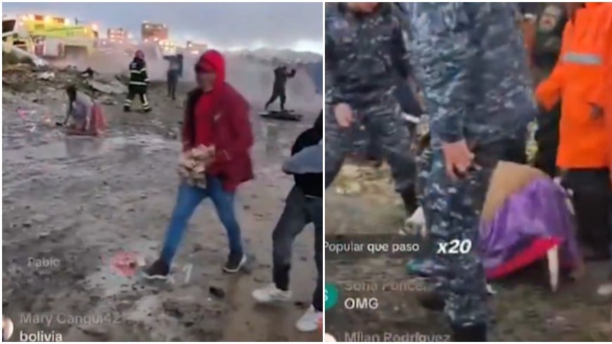 Accidente aéreo en El Alto desata caos tras esparcirse dinero transportado