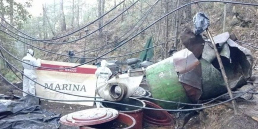 Semar neutraliza dos laboratorios de droga en Durango con insumos para cristal