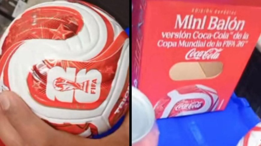 Oxxo comercializa el balón conmemorativo de Coca-Cola para el Mundial 2026 a 330 pesos