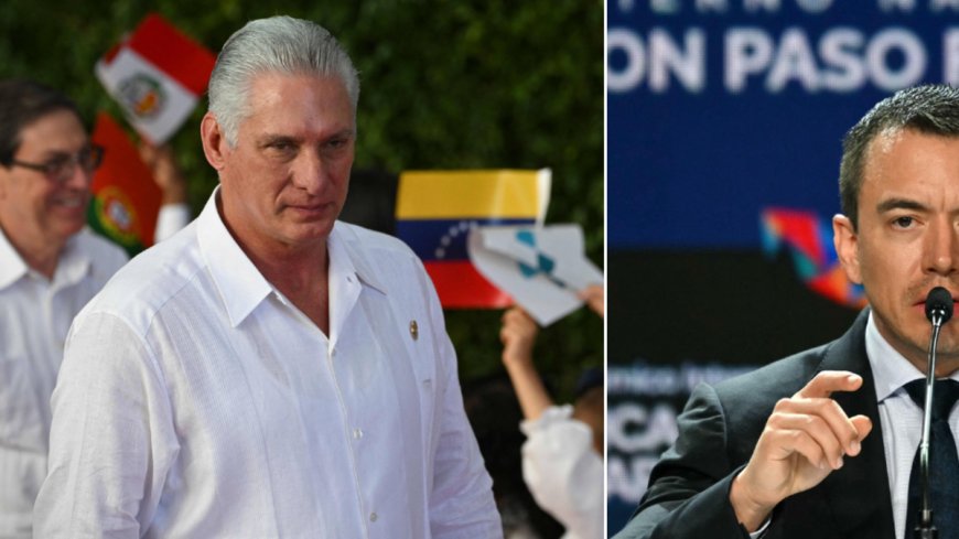 Ecuador rompe relaciones diplomáticas con Cuba tras expulsión de personal diplomático
