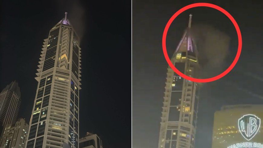 Evacuaciones en Dubai tras interceptación de proyectiles y daños en rascacielos