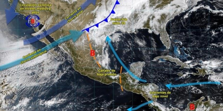 Doble amenaza meteorológica: Frente frío 39 y tormenta invernal golpean México