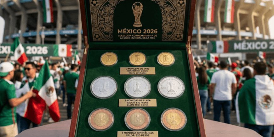 México acuñará monedas conmemorativas para el Mundial de Fútbol 2026