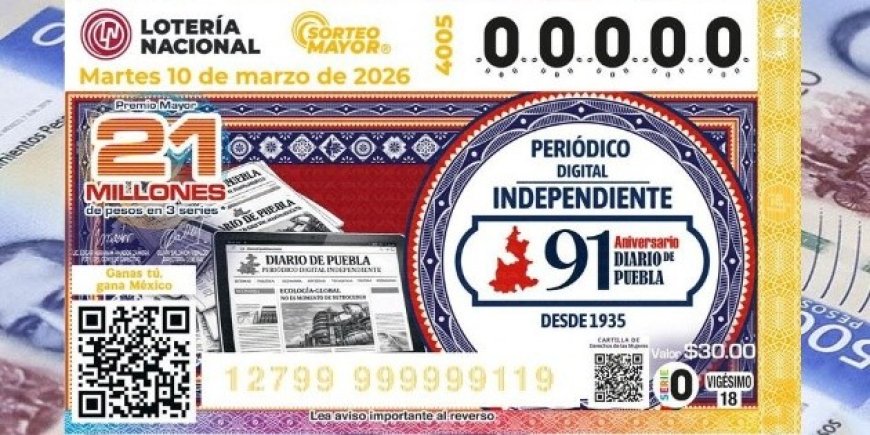 Sorteo Mayor 4005: El azar premia a la capital y a Acapulco con 21 millones