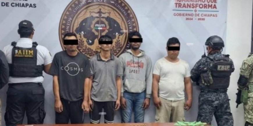 Operativo en Jiquipilas desarticula célula del Cártel Chiapas y Guatemala