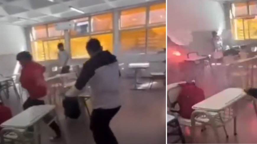 Un acto de pirotecnia en el aula expone la vulnerabilidad de los espacios educativos