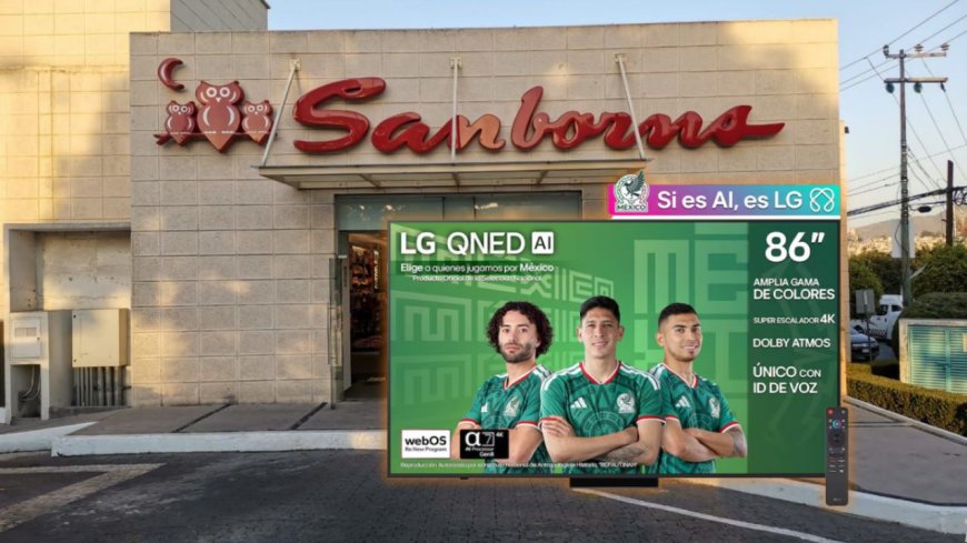 Sanborns desploma precio de televisor LG QNED 86 pulgadas con descuento histórico del 64%