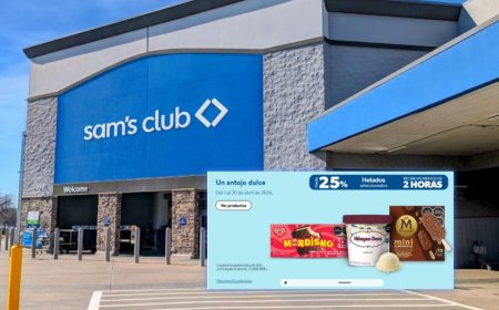 Aprovecha el 25% de descuento en helados de Sam's Club este abril