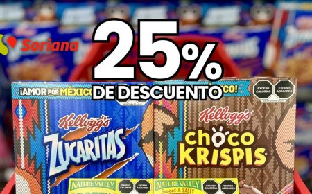 Aprovecha el 25% de descuento en cereales de Soriana hasta abril de 2026
