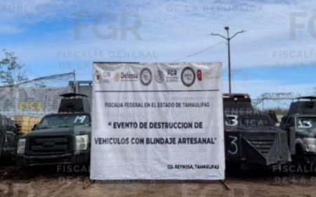 Destrucción de vehículos delictivos en Tamaulipas: un paso hacia la seguridad