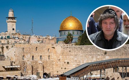 Javier Milei se emociona tras besar el Muro de los Lamentos en Israel | VIDEO