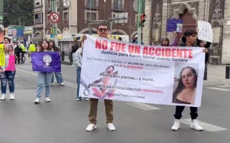 Familiares de Karen Mariel avanzan al Eje Central para continuar con su bloqueo hasta obtener la atención de la Fiscalía