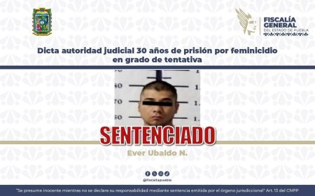 Justicia en Puebla: dictan 30 años de cárcel a sujeto que intentó quemar viva a su pareja