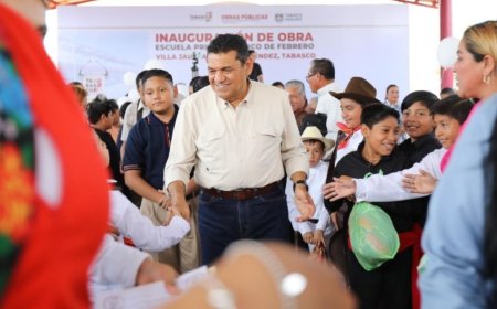 Entrega gobernador de Tabasco infraestructura educativa con inversión superior a los 36 mdp