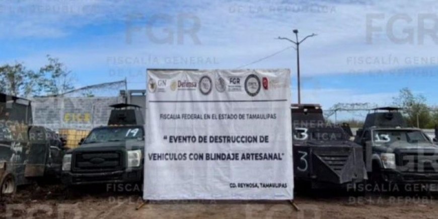 Destrucción de vehículos delictivos en Tamaulipas: un paso hacia la seguridad