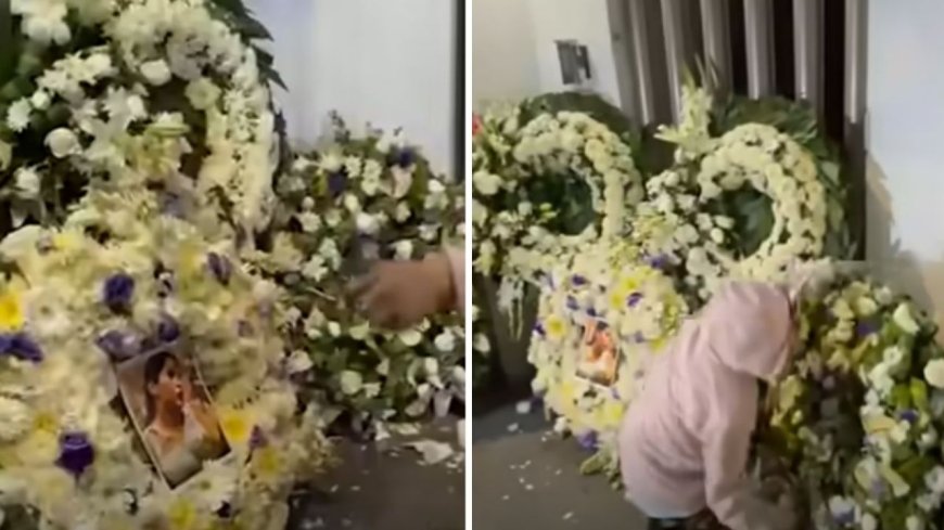 Empresa llena de flores el edificio donde murió Edith Guadalupe Valdes: “De una madre a otra”