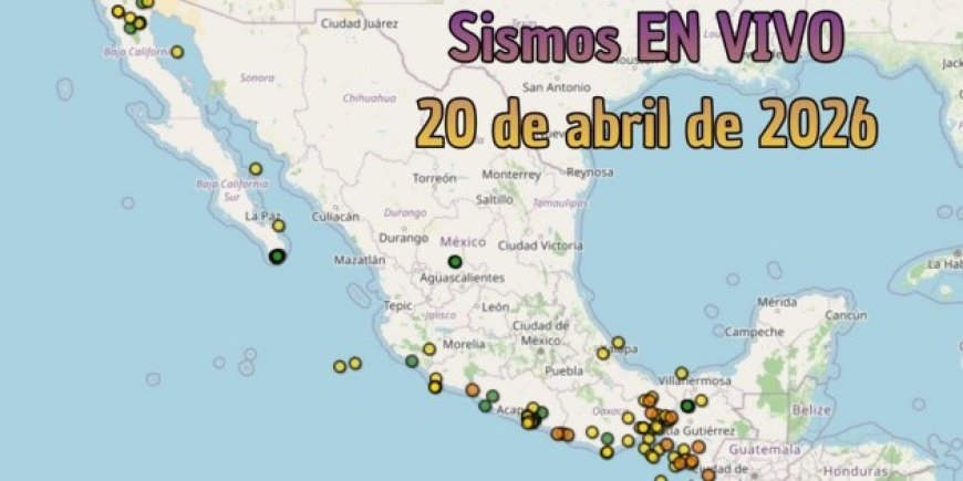 EN VIVO | Sismos en Jalisco y México | Lunes 20 de abril