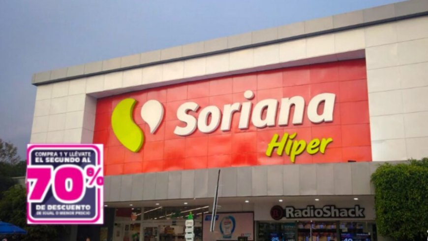 Soriana lanza promociones imperdibles: 70% de descuento en tu segundo producto