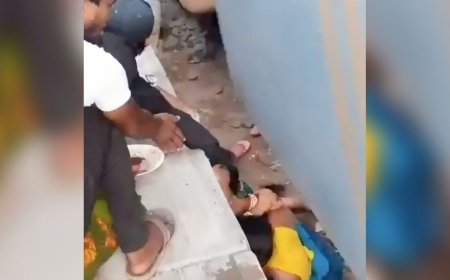 Madre arriesga su vida para salvar a sus hijos: un acto heroico en las vías del tren