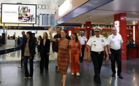 Sheinbaum entrega primera etapa de modernización del AICM