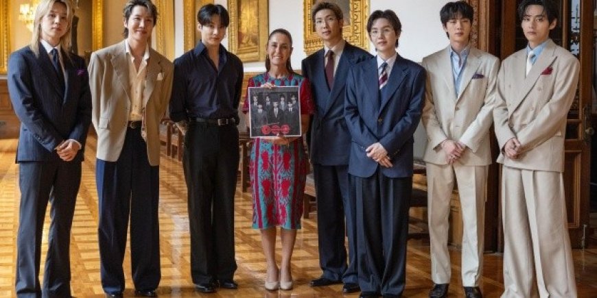 Claudia Sheinbaum y BTS: Un Encuentro que Une Culturas en Palacio Nacional