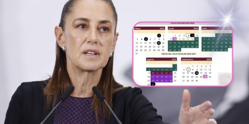 Claudia Sheinbaum defiende el Calendario Escolar 2025-2026 ante críticas estatales