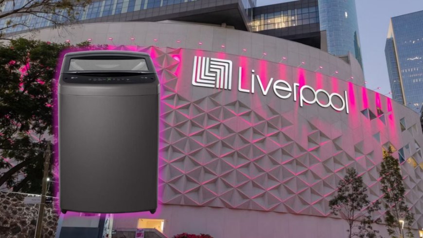 Liverpool lanza lavadora LG Smart Inverter con casi 50% de descuento