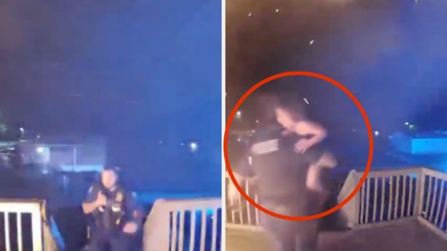 Impactante Rescate: Policía Salva a Mujer y Sus Hijos de un Incendio