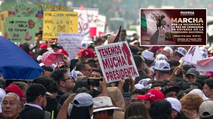 Morena convoca a marcha en Chihuahua por la Paz y Soberanía Nacional