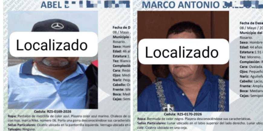 Desaparecidos en México: La aliviante localización de dos hombres en Sinaloa