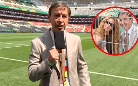 Famoso periodista deja transmisión en vivo para tomarse una fotografía con Shakira | VIDEO