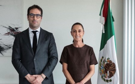 Claudia Sheinbaum recibe a Carlos Cuerpo y acuerdan fortalecer inversiones entre México y España