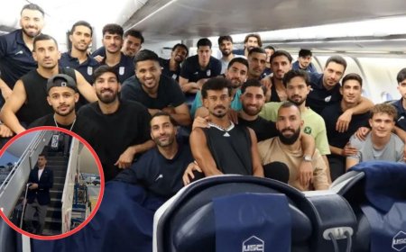 Llega la Selección de Irán a Tijuana, en medio de un fuerte dispositivo de seguridad