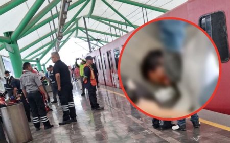 Pasajeros someten a hombre que intentó empujar a mujer a las vías del Metro en la Línea 2 | VIDEO