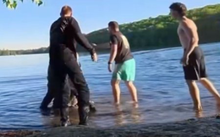 "Estoy discapacitado", hombre intenta ahogar a joven durante una riña por infringir reglas del lago | VIDEO