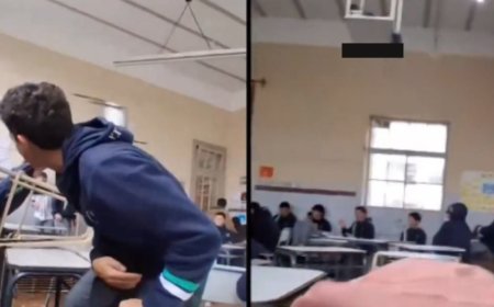 Alumno le fractura la mandíbula a profesor tras arrojarle su celular al suelo | VIDEO