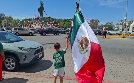 Tijuanenses celebran en la Glorieta Cuauhtémoc el triunfo de la selección mexicana | FOTOS