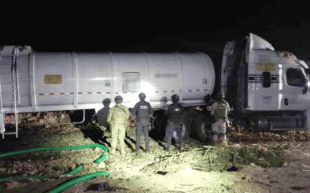 Aseguran más de 110 mil litros de combustible y una pipa en Guanajuato