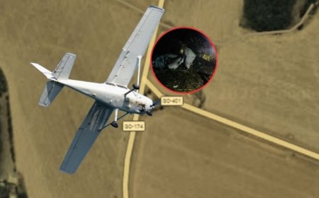 Avioneta cae en picada y se estrella cerca de una carretera; hay personas fallecidas