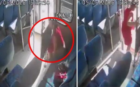 VIDEO: Mujer se orina en los asientos traseros de un camión de transporte público y se marcha tranquilamente