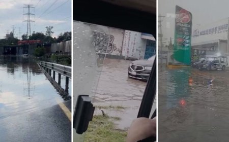 Fuertes tormentas inundan el Circuito Exterior Mexiquense y colapsan vialidades en Edomex | MUNICIPIOS AFECTADOS
