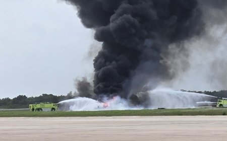 Avión privado se estrella en aeropuerto, hay dos muertos | IMÁGENES FUERTES