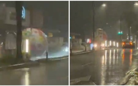 Video viral: pelota mundialista de dos metros rueda sin control por calles de San Salvador