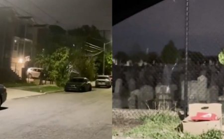 Repartidor vive aterradora experiencia paranormal al realizar una entrega frente a un cementerio | VIDEO